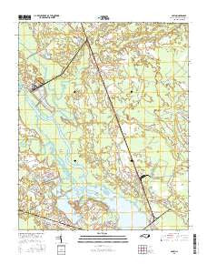 Askin North Carolina Current topographic map, 1:24000 scale, 7.5 X 7.5 Minute, Year 2016