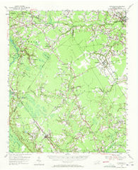 Atkinson North Carolina Historical topographic map, 1:62500 scale, 15 X 15 Minute, Year 1955