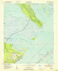 Atlantic North Carolina Historical topographic map, 1:24000 scale, 7.5 X 7.5 Minute, Year 1951