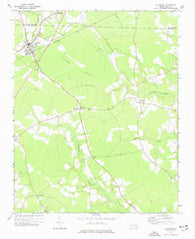 Aulander North Carolina Historical topographic map, 1:24000 scale, 7.5 X 7.5 Minute, Year 1972