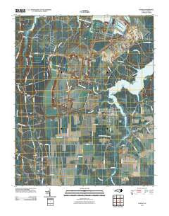 Aurora North Carolina Historical topographic map, 1:24000 scale, 7.5 X 7.5 Minute, Year 2010