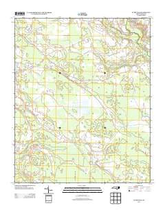 Autryville North Carolina Historical topographic map, 1:24000 scale, 7.5 X 7.5 Minute, Year 2013