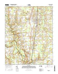 Ayden North Carolina Current topographic map, 1:24000 scale, 7.5 X 7.5 Minute, Year 2016