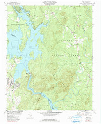 Badin North Carolina Historical topographic map, 1:24000 scale, 7.5 X 7.5 Minute, Year 1981