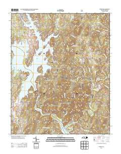 Badin North Carolina Historical topographic map, 1:24000 scale, 7.5 X 7.5 Minute, Year 2013