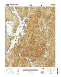 Badin North Carolina Current topographic map, 1:24000 scale, 7.5 X 7.5 Minute, Year 2016