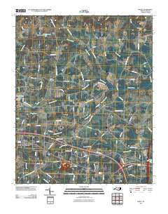 Bailey North Carolina Historical topographic map, 1:24000 scale, 7.5 X 7.5 Minute, Year 2010
