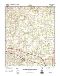 Bailey North Carolina Historical topographic map, 1:24000 scale, 7.5 X 7.5 Minute, Year 2013