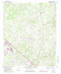 Bakers North Carolina Historical topographic map, 1:24000 scale, 7.5 X 7.5 Minute, Year 1971