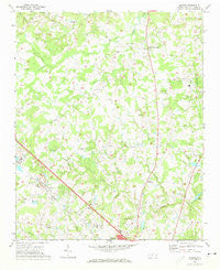 Bakers North Carolina Historical topographic map, 1:24000 scale, 7.5 X 7.5 Minute, Year 1971