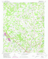 Bakers North Carolina Historical topographic map, 1:24000 scale, 7.5 X 7.5 Minute, Year 1971
