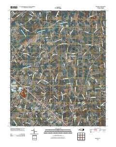 Bakers North Carolina Historical topographic map, 1:24000 scale, 7.5 X 7.5 Minute, Year 2010