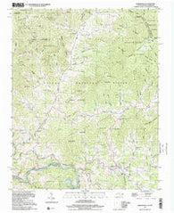 Bakersville North Carolina Historical topographic map, 1:24000 scale, 7.5 X 7.5 Minute, Year 1997