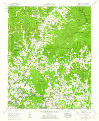 Bakersville North Carolina Historical topographic map, 1:24000 scale, 7.5 X 7.5 Minute, Year 1960