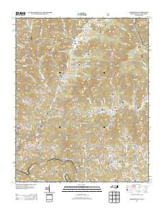 Bakersville North Carolina Historical topographic map, 1:24000 scale, 7.5 X 7.5 Minute, Year 2013