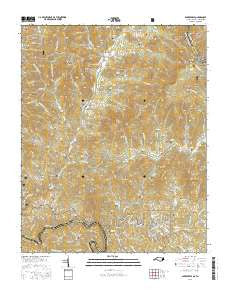 Bakersville North Carolina Current topographic map, 1:24000 scale, 7.5 X 7.5 Minute, Year 2016