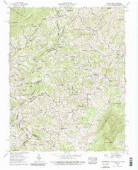 Baldwin Gap North Carolina Historical topographic map, 1:24000 scale, 7.5 X 7.5 Minute, Year 1959