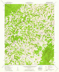 Baldwin Gap North Carolina Historical topographic map, 1:24000 scale, 7.5 X 7.5 Minute, Year 1959