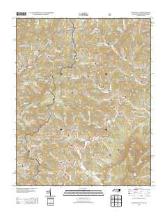 Baldwin Gap North Carolina Historical topographic map, 1:24000 scale, 7.5 X 7.5 Minute, Year 2013