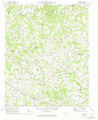 Banoak North Carolina Historical topographic map, 1:24000 scale, 7.5 X 7.5 Minute, Year 1970