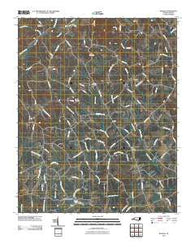 Banoak North Carolina Historical topographic map, 1:24000 scale, 7.5 X 7.5 Minute, Year 2010