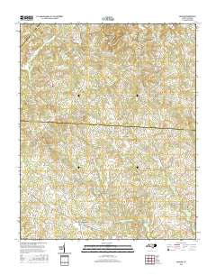 Banoak North Carolina Current topographic map, 1:24000 scale, 7.5 X 7.5 Minute, Year 2016