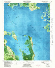 Barco North Carolina Historical topographic map, 1:24000 scale, 7.5 X 7.5 Minute, Year 1982