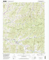 Barnardsville North Carolina Historical topographic map, 1:24000 scale, 7.5 X 7.5 Minute, Year 1998