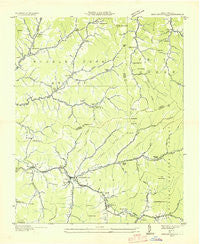 Barnardsville North Carolina Historical topographic map, 1:24000 scale, 7.5 X 7.5 Minute, Year 1935