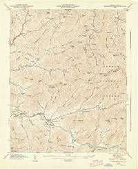 Barnardsville North Carolina Historical topographic map, 1:24000 scale, 7.5 X 7.5 Minute, Year 1947