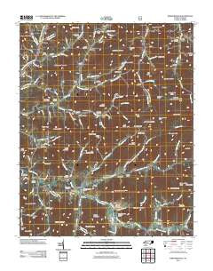 Barnardsville North Carolina Historical topographic map, 1:24000 scale, 7.5 X 7.5 Minute, Year 2011