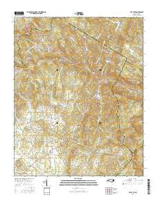 Bat Cave North Carolina Current topographic map, 1:24000 scale, 7.5 X 7.5 Minute, Year 2016
