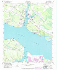 Bath North Carolina Historical topographic map, 1:24000 scale, 7.5 X 7.5 Minute, Year 1951