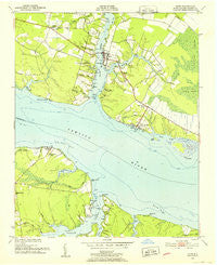 Bath North Carolina Historical topographic map, 1:24000 scale, 7.5 X 7.5 Minute, Year 1951