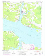 Bath North Carolina Historical topographic map, 1:24000 scale, 7.5 X 7.5 Minute, Year 1951