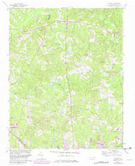 Bayleaf North Carolina Historical topographic map, 1:24000 scale, 7.5 X 7.5 Minute, Year 1967