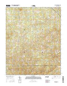 Bear Creek North Carolina Current topographic map, 1:24000 scale, 7.5 X 7.5 Minute, Year 2016