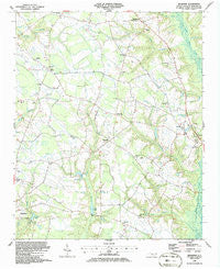 Bearskin North Carolina Historical topographic map, 1:24000 scale, 7.5 X 7.5 Minute, Year 1986