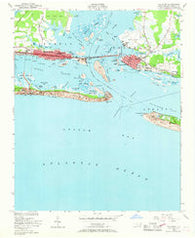 Beaufort North Carolina Historical topographic map, 1:24000 scale, 7.5 X 7.5 Minute, Year 1949