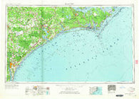 Beaufort North Carolina Historical topographic map, 1:250000 scale, 1 X 2 Degree, Year 1953