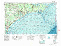 Beaufort North Carolina Historical topographic map, 1:250000 scale, 1 X 2 Degree, Year 1953