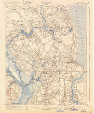 Beckford North Carolina Historical topographic map, 1:62500 scale, 15 X 15 Minute, Year 1907