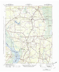 Beckford North Carolina Historical topographic map, 1:62500 scale, 15 X 15 Minute, Year 1940
