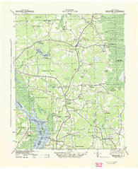 Beckford North Carolina Historical topographic map, 1:62500 scale, 15 X 15 Minute, Year 1940