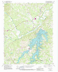 Belews Lake North Carolina Historical topographic map, 1:24000 scale, 7.5 X 7.5 Minute, Year 1971