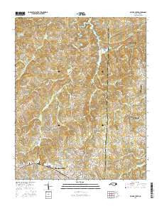 Belews Creek North Carolina Current topographic map, 1:24000 scale, 7.5 X 7.5 Minute, Year 2016