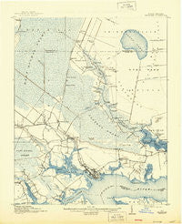 Belhaven North Carolina Historical topographic map, 1:62500 scale, 15 X 15 Minute, Year 1916