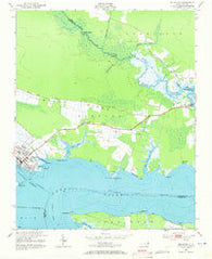 Belhaven North Carolina Historical topographic map, 1:24000 scale, 7.5 X 7.5 Minute, Year 1951