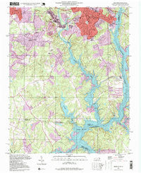 Belmont North Carolina Historical topographic map, 1:24000 scale, 7.5 X 7.5 Minute, Year 1997