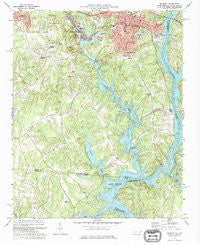 Belmont North Carolina Historical topographic map, 1:24000 scale, 7.5 X 7.5 Minute, Year 1973